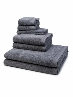 Möve Heimtextilien*Handtuchset 8-teilig - Superwuschel grau uni