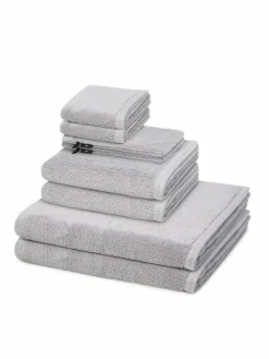 Vossen Heimtextilien*Handtuchset 8-teilig - Vegan Life hellgrau uni