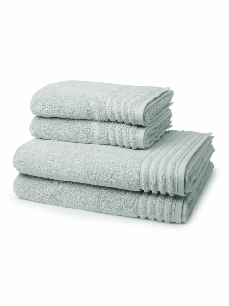 Vossen Heimtextilien*Handtuchset 4-teilig - Vienna Style Supersoft hellgrau uni