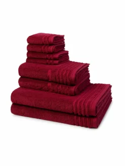 Vossen Heimtextilien*Handtuchset 8-teilig - Vienna Style Supersoft rot uni