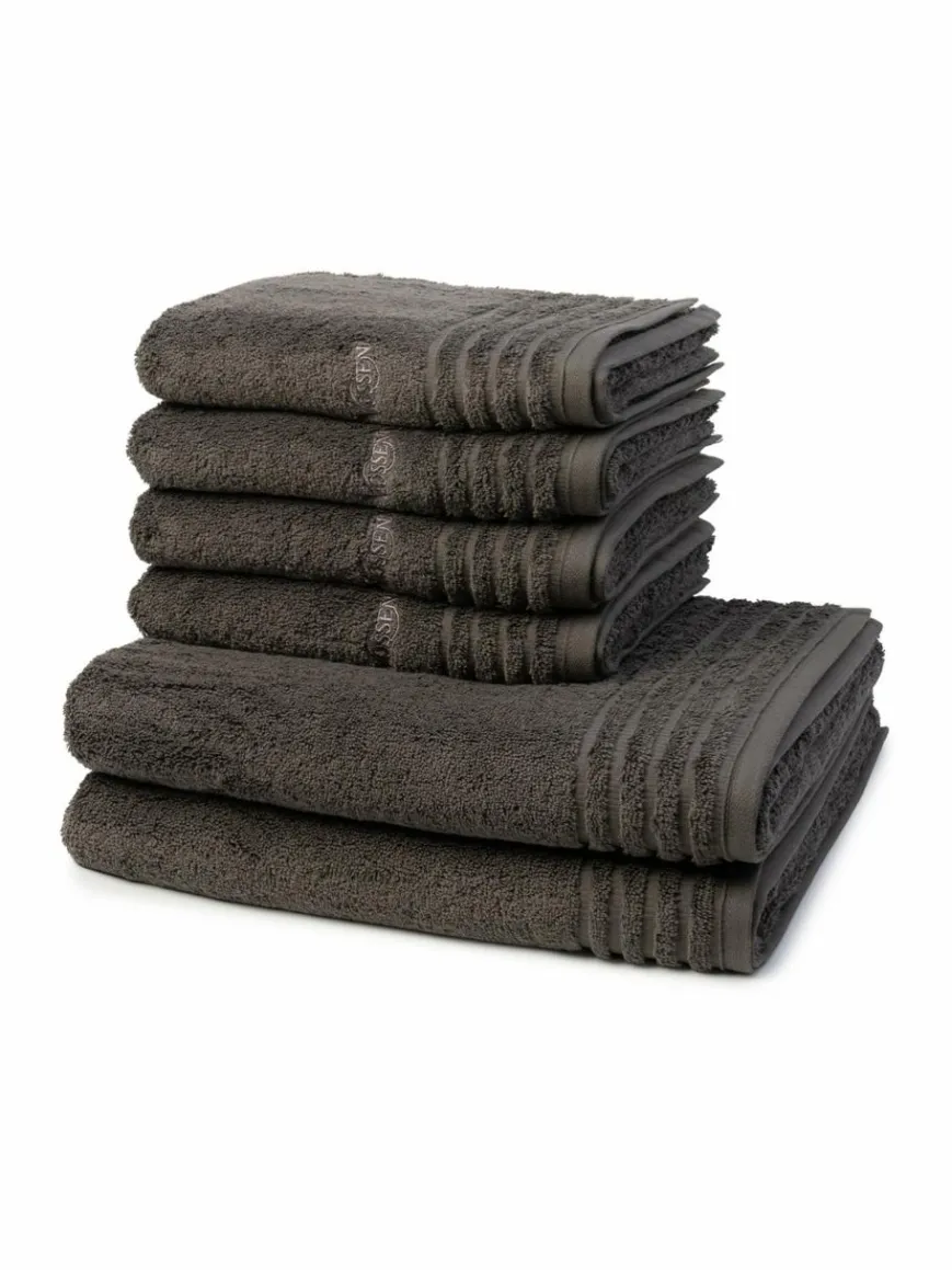 Vossen Heimtextilien*Handtuchset 6-teilig - Vienna Style Supersoft grau uni
