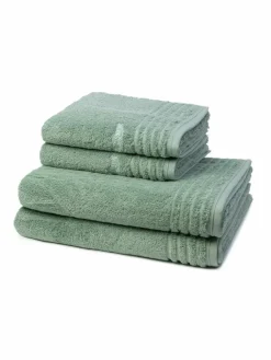 Vossen Heimtextilien*Handtuchset 4-teilig - Vienna Style Supersoft grün uni