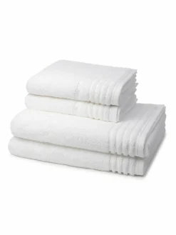 Vossen Heimtextilien*Handtuchset 4-teilig - Vienna Style Supersoft weiß uni