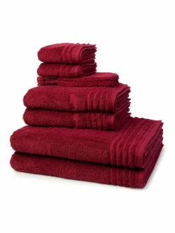 Vossen Heimtextilien*Handtuchset 8-teilig - Vienna Style Supersoft rot uni