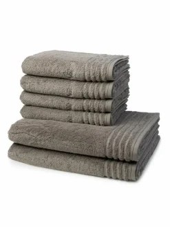 Vossen Heimtextilien*Handtuchset 6-teilig - Vienna Style Supersoft grau uni