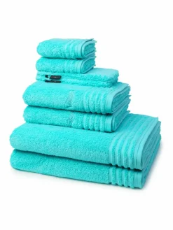 Vossen Heimtextilien*Handtuchset 8-teilig - Vienna Style Supersoft türkis uni