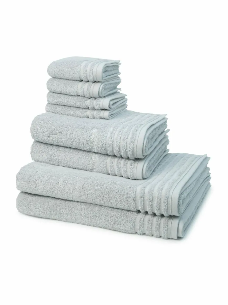Vossen Heimtextilien*Handtuchset 8-teilig - Vienna Style Supersoft hellgrau uni