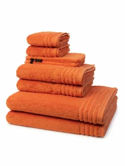 Vossen Heimtextilien*Handtuchset 8-teilig - Vienna Style Supersoft orange uni