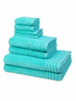 Vossen Heimtextilien*Handtuchset 8-teilig - Vienna Style Supersoft türkis uni