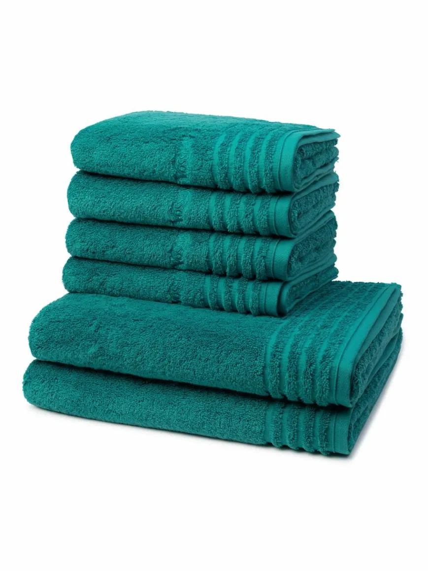 Vossen Heimtextilien*Handtuchset 6-teilig - Vienna Style Supersoft blau hellblau uni