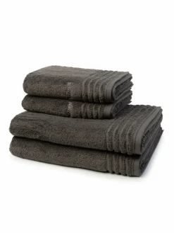 Vossen Heimtextilien*Handtuchset 4-teilig - Vienna Style Supersoft grau uni