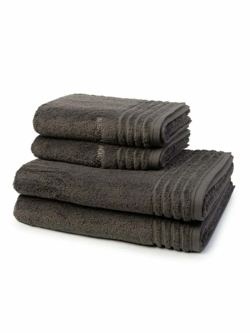 Vossen Heimtextilien*Handtuchset 4-teilig - Vienna Style Supersoft grau uni