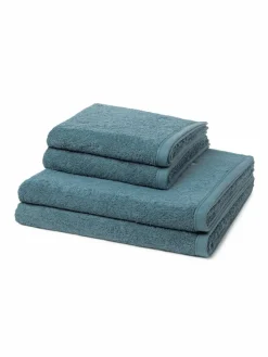 Ross Heimtextilien*Handtuchset 4-teilig - Vita grün uni