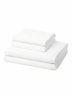 Ross Heimtextilien*Handtuchset 4-teilig - Vita weiß uni