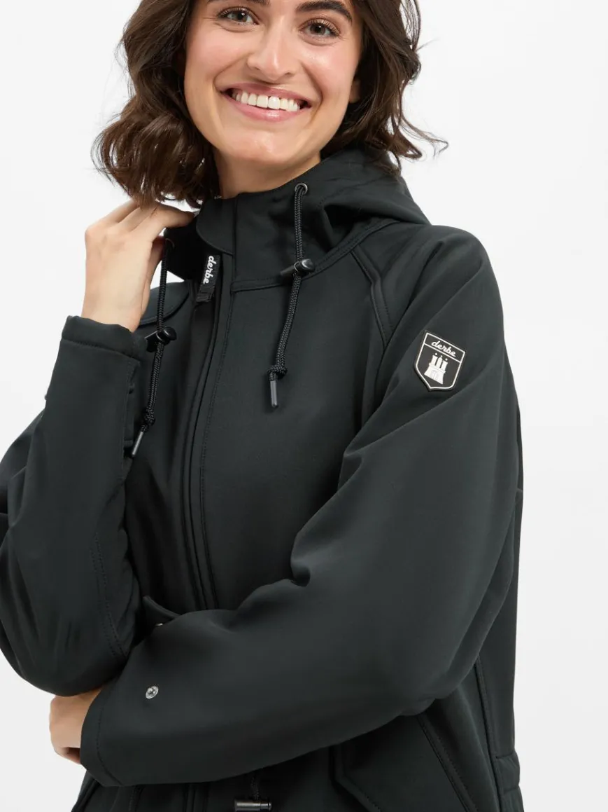 Derbe Jacken & Westen*Herren Funktionsjacke Friese Island schwarz uni