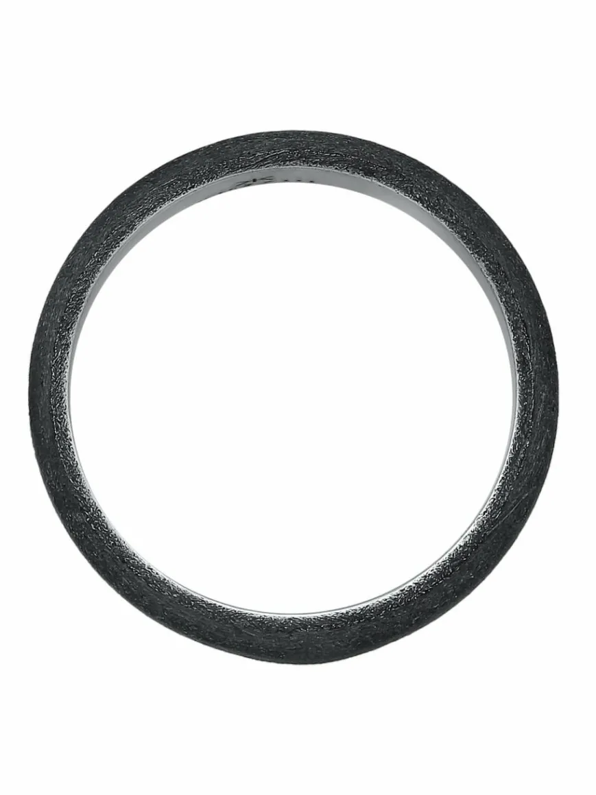 KUZZOI Schmuck*Herren Ring schwarz uni