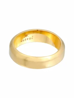 KUZZOI Schmuck*Herren Ring gold uni
