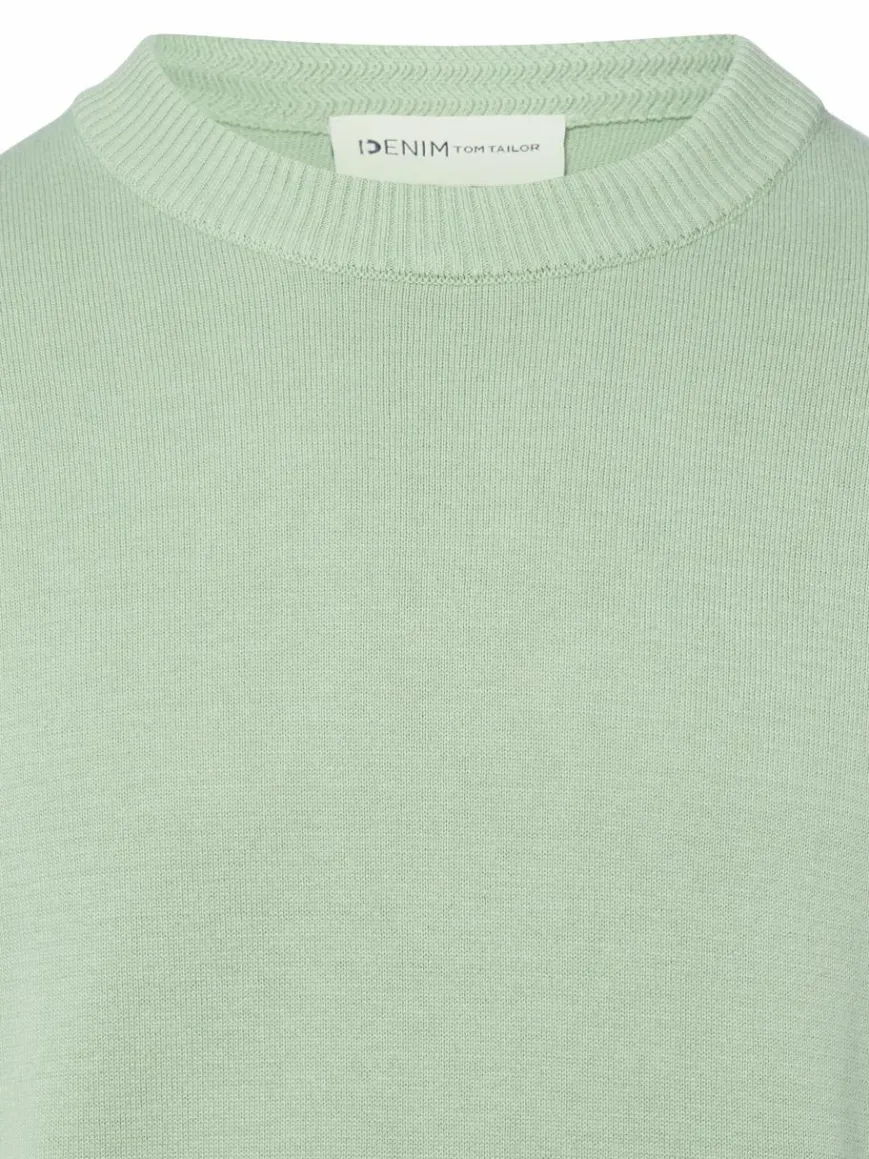 Tom Tailor Denim Pullover & Strickjacken*Herren Strickpullover mint uni