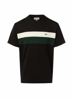 Lacoste Shirts & Tops*Herren T-Shirt schwarz mehrfarbig gemustert
