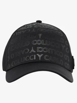 Carlo Colucci Mützen & Hüte*Herren, Unisex Baseball Cap - Dibiasi schwarz bedruckt