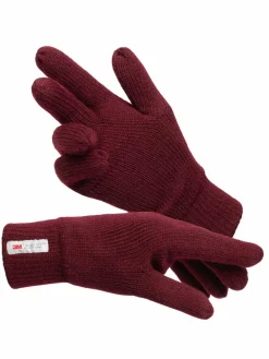 Indicode Handschuhe*Herren, Unisex Handschuhe - Jason bordeaux rot uni