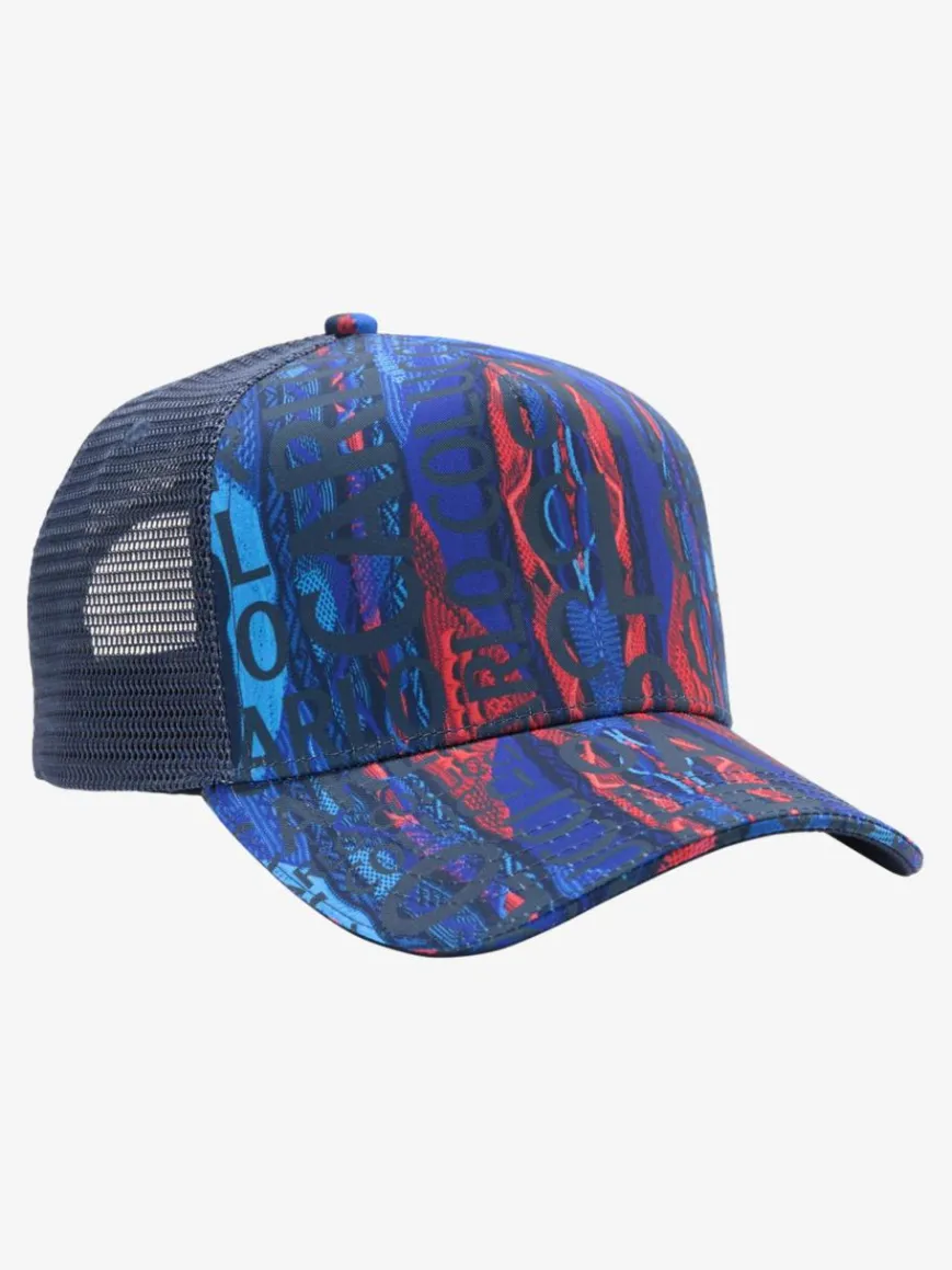Carlo Colucci Mützen & Hüte*Herren, Unisex Trucker Cap - Cominato royal bedruckt