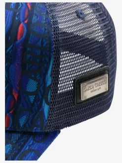 Carlo Colucci Mützen & Hüte*Herren, Unisex Trucker Cap - Cominato royal bedruckt