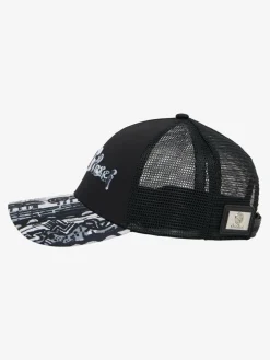 Carlo Colucci Mützen & Hüte*Herren, Unisex Trucker Cap - Dieghi schwarz gemustert