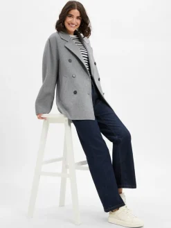 Marc O'Polo Jacken & Westen*Herren Wolljacke hellgrau meliert