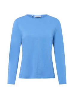 MAERZ Pullover & Strickjacken*Pullover aus Merinowolle blau uni