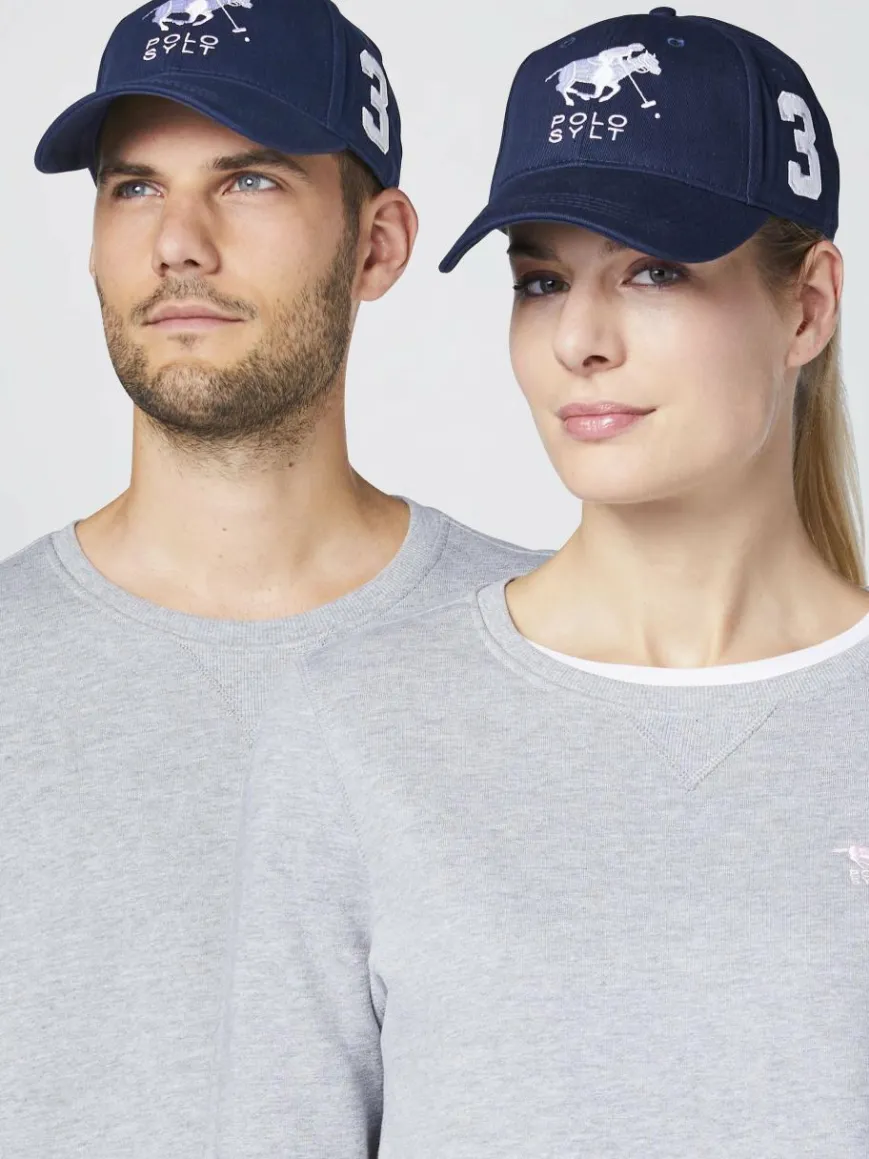 Polo Sylt Mützen & Hüte*Unisex Basecap blau weiß uni