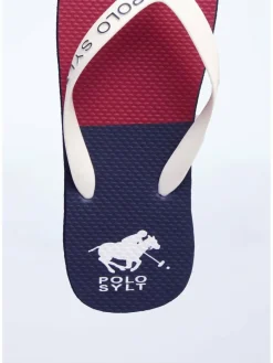 Polo Sylt Zehentrenner*Unisex Beach-Sandals blau gemustert