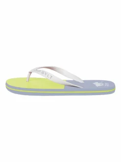 Polo Sylt Zehentrenner*Unisex Beach-Sandals hellblau gemustert