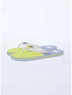 Polo Sylt Zehentrenner*Unisex Beach-Sandals hellblau gemustert