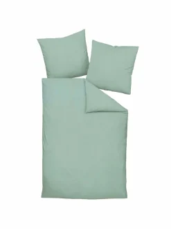 Janine Heimtextilien*Unisex Bettwäsche 1er Pack grün uni