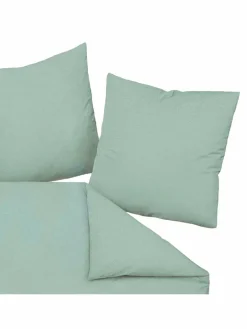 Janine Heimtextilien*Unisex Bettwäsche 1er Pack grün uni