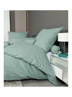 Janine Heimtextilien*Unisex Bettwäsche 1er Pack grün uni