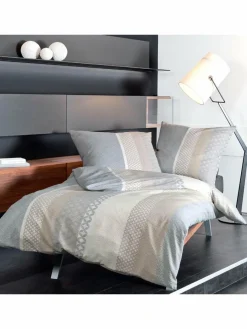 Janine Heimtextilien*Unisex Bettwäsche 1er Pack beige bedruckt