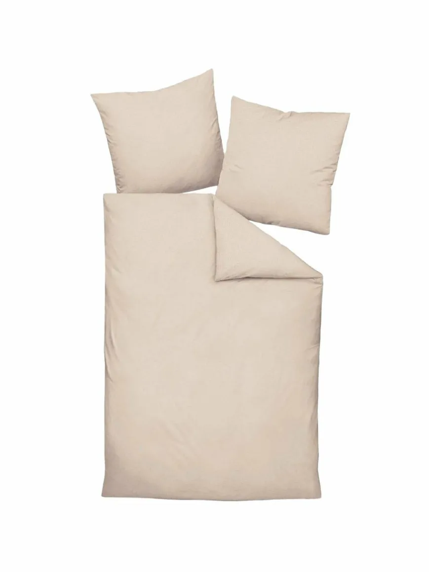 Janine Heimtextilien*Unisex Bettwäsche 1er Pack beige uni