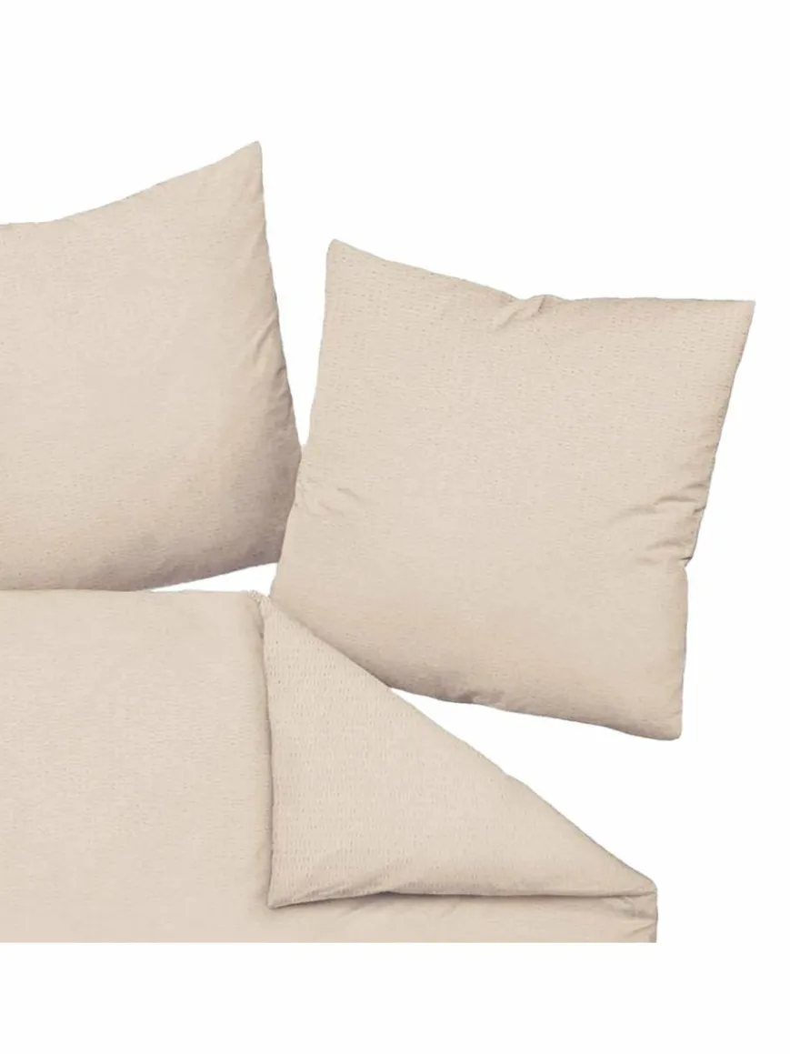 Janine Heimtextilien*Unisex Bettwäsche 1er Pack beige uni