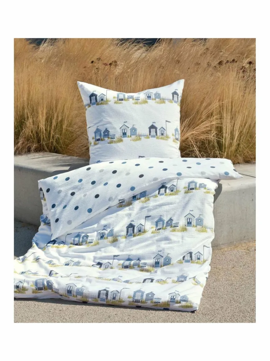 Janine Heimtextilien*Unisex Bettwäsche 1er Pack weiß bedruckt