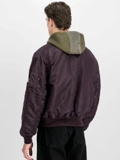 Alpha Industries Jacken & Westen*Unisex Bomberjacke lila uni