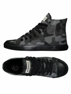 Ethletic Sneaker*Unisex Canvas Sneaker schwarz gemustert