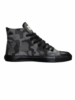 Ethletic Sneaker*Unisex Canvas Sneaker schwarz gemustert