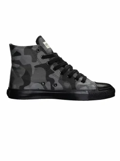 Ethletic Sneaker*Unisex Canvas Sneaker schwarz gemustert