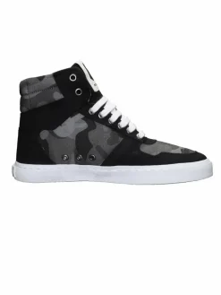 Ethletic Sneaker*Unisex Canvas Sneaker schwarz gemustert