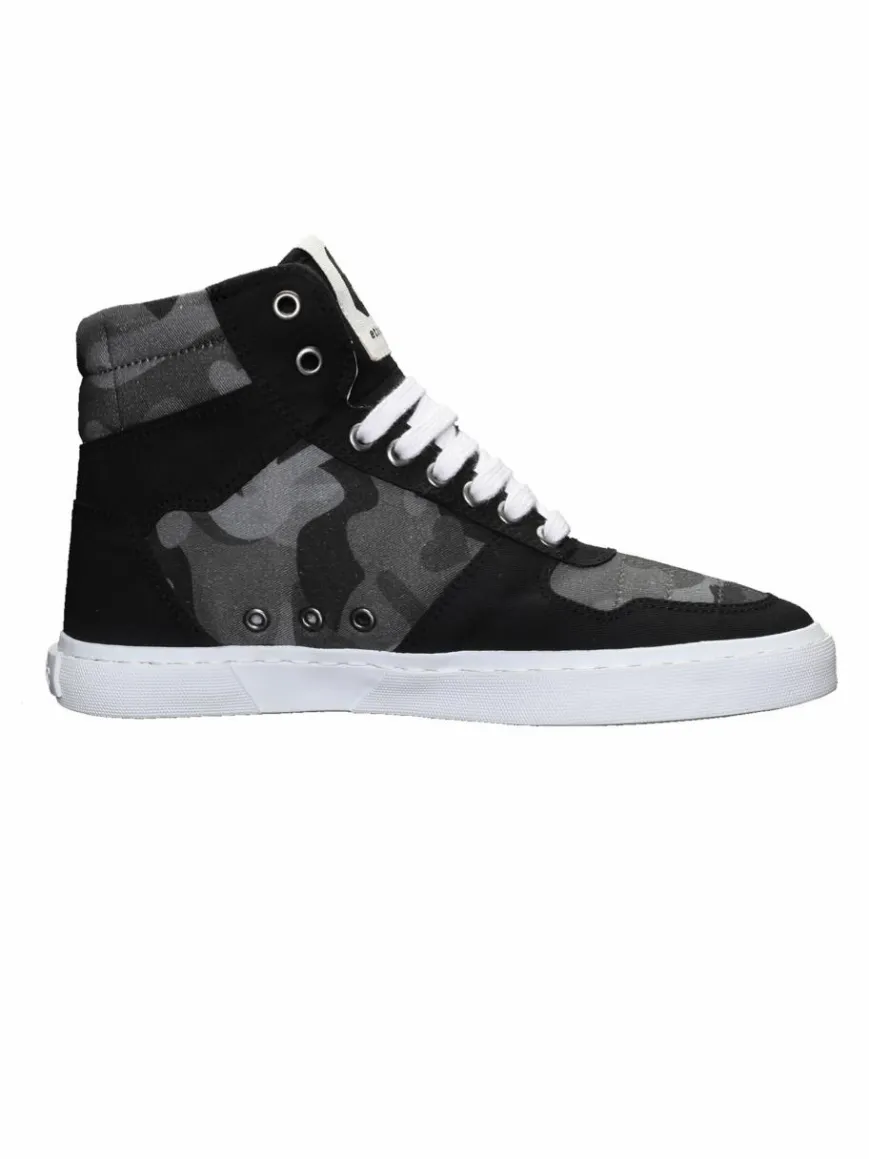 Ethletic Sneaker*Unisex Canvas Sneaker schwarz gemustert