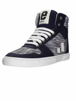 Ethletic Sneaker*Unisex Canvas Sneaker indigo gestreift