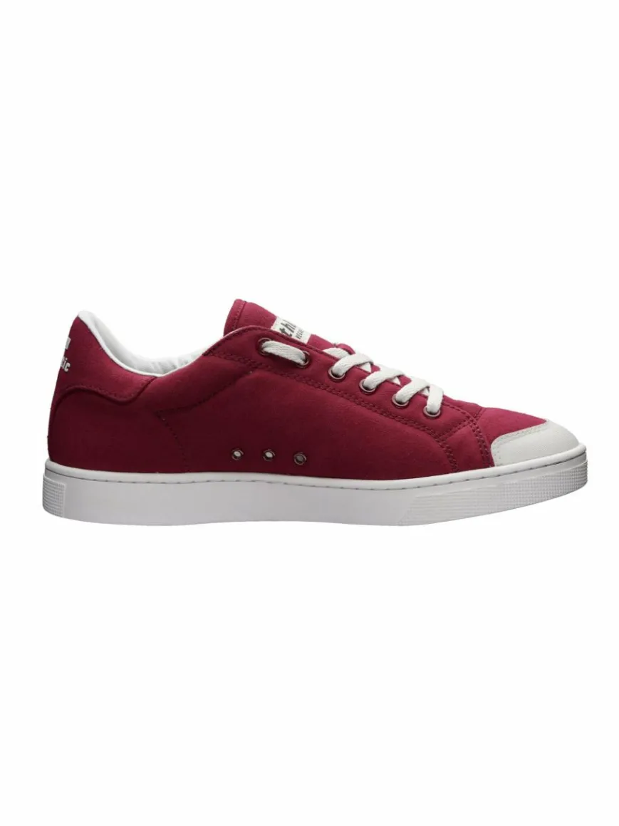 Ethletic Sneaker*Unisex Canvas Sneaker rot gemustert