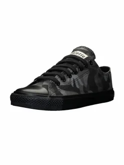 Ethletic Sneaker*Unisex Canvas Sneaker schwarz gemustert
